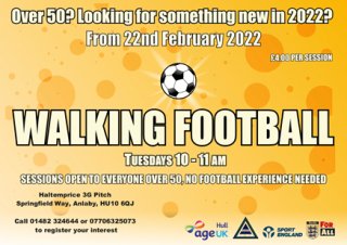 Walking Football in Hull and the East Riding of Yorkshire